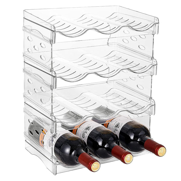 Space Saving Tire Stackable Water Bottle Organizer Rack For Kitchen Racks