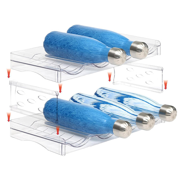 Space Saving Tire Stackable Water Bottle Organizer Rack For Kitchen Racks