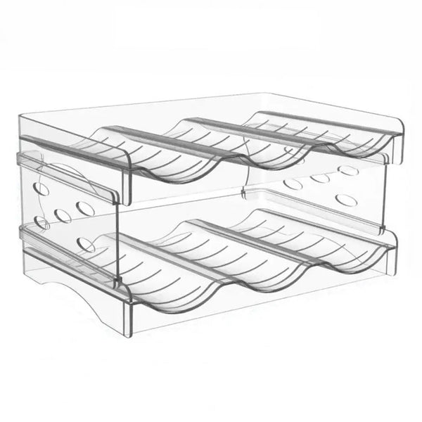 Space Saving Tire Stackable Water Bottle Organizer Rack For Kitchen Racks