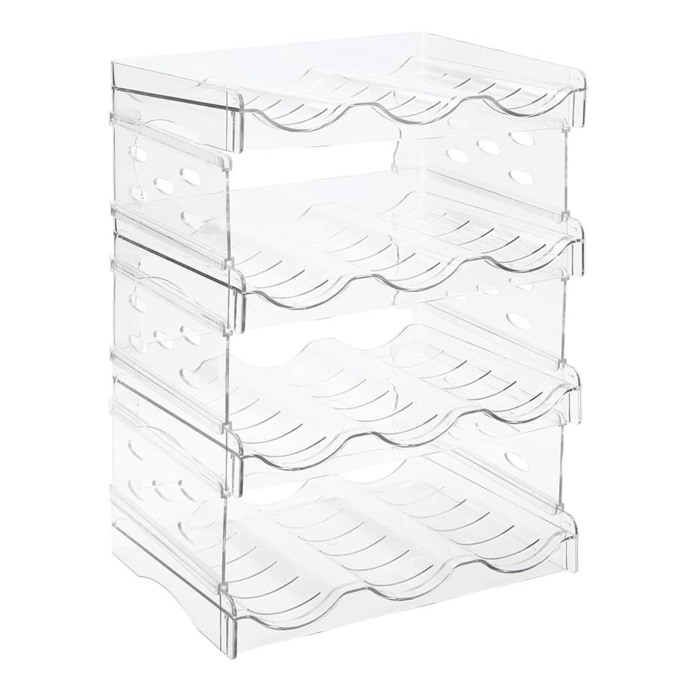 Space Saving Tire Stackable Water Bottle Organizer Rack For Kitchen Racks