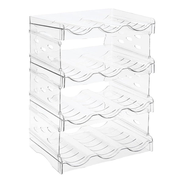 Space Saving Tire Stackable Water Bottle Organizer Rack For Kitchen Racks