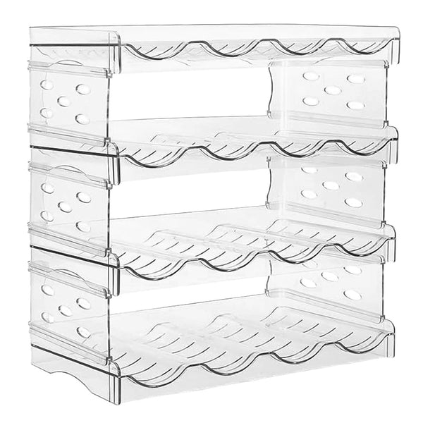 Space Saving Tire Stackable Water Bottle Organizer Rack For Kitchen Racks