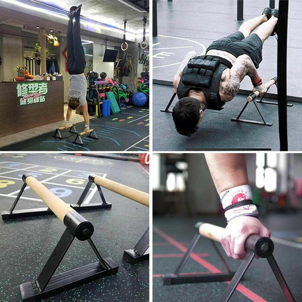 1 Pair Anti Slip Push Up Handstand Bars For Calisthenics And Fitness Push Up Stands