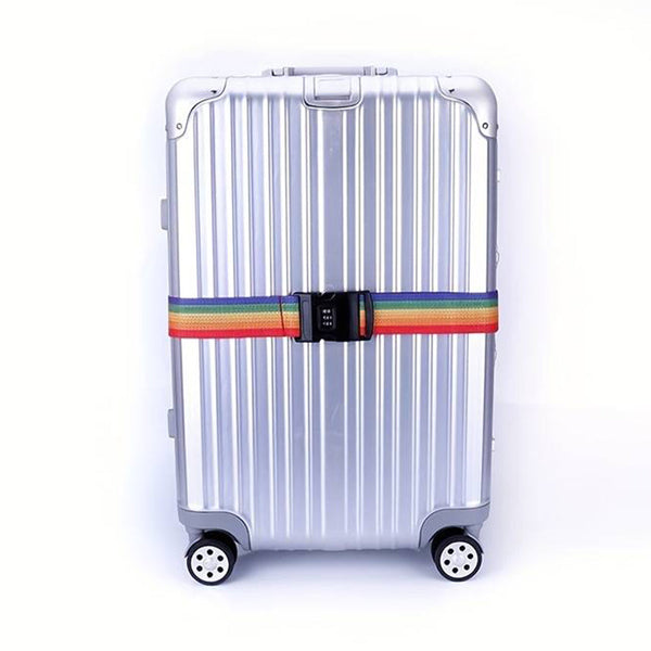 Luggage Tags Locking Tsa Luggage Strap Straight Suitcase Fixed Binding Belt For Travel