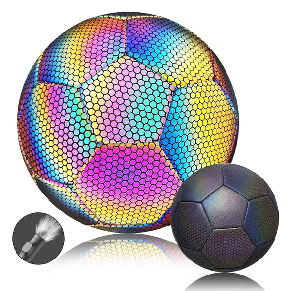Luminous Reflective Soccer Ball For Night Training Glow Football Students Balls