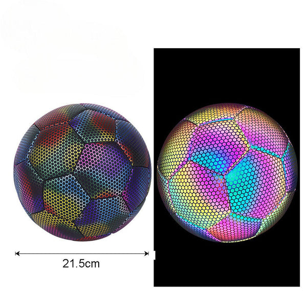 Luminous Reflective Soccer Ball For Night Training Glow Football Students Balls