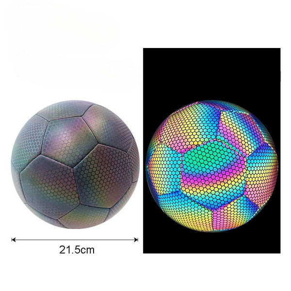 Luminous Reflective Soccer Ball For Night Training Glow Football Students Balls