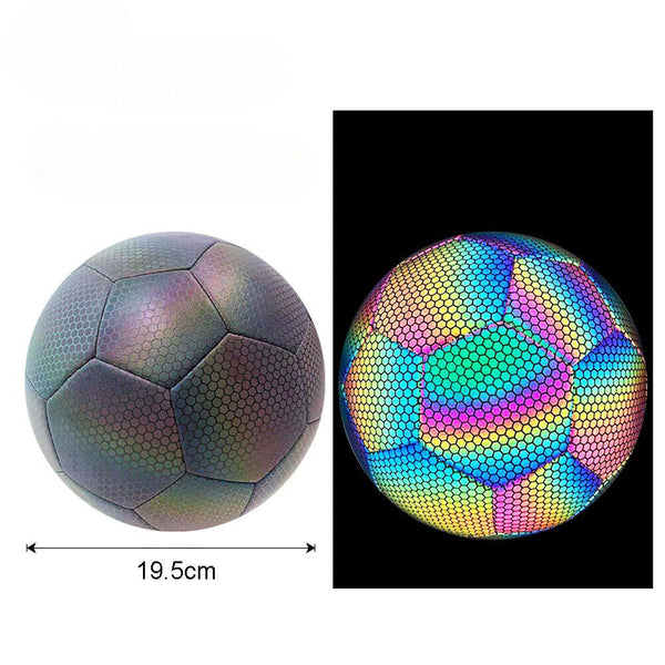 Luminous Reflective Soccer Ball For Night Training Glow Football Students Balls