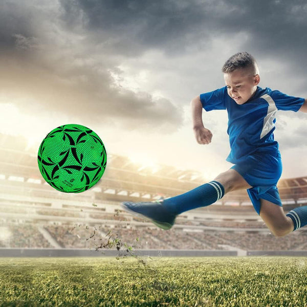 Luminous Reflective Soccer Ball For Night Training Glow Football Students Balls