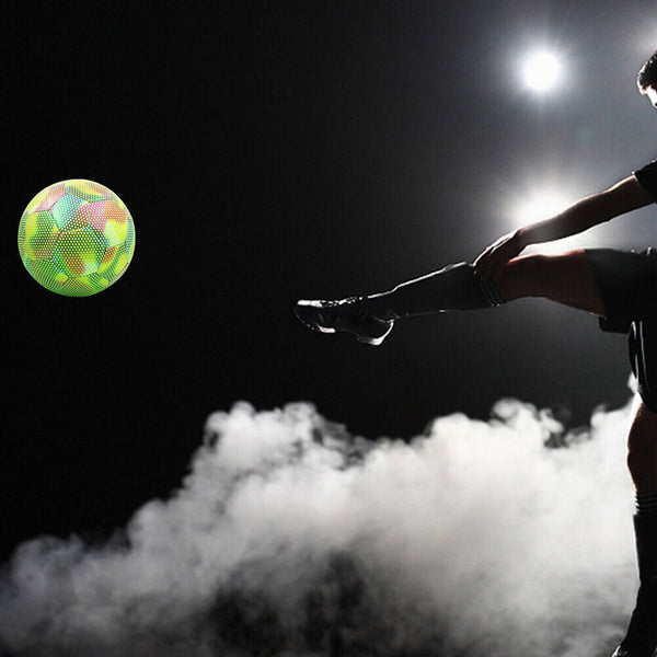 Luminous Reflective Soccer Ball For Night Training Glow Football Students Balls