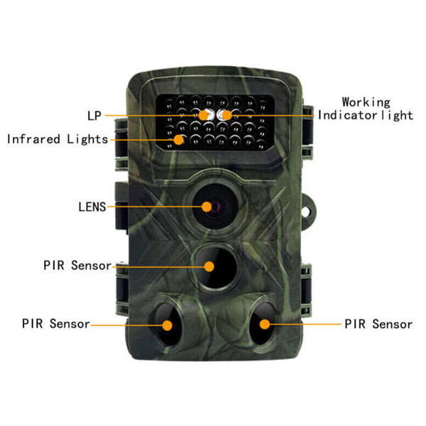Fast Trigger Wildlife Scouting Camera Ip66 Waterproof 1080P 36Mp For Monitoring Other Hunting