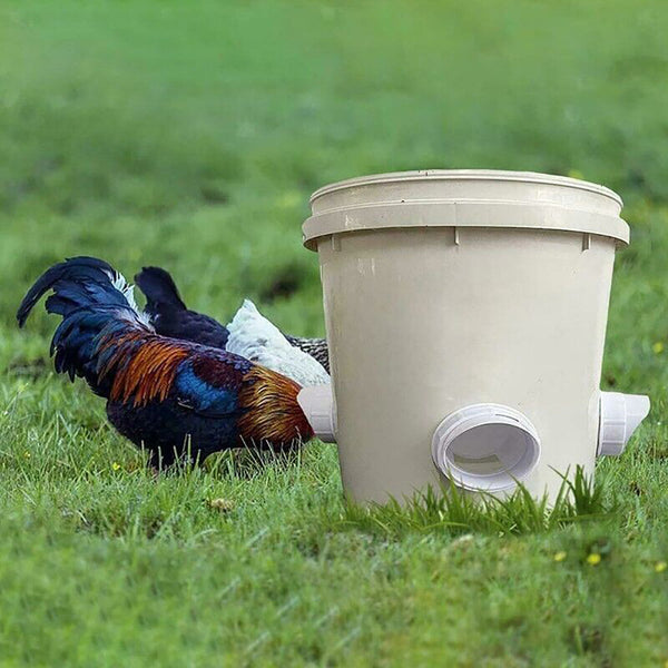 Waterproof No Waste Diy Chicken Feeders Gravity Kit For Buckets Boxes Tanks Pet Chicken Supplies