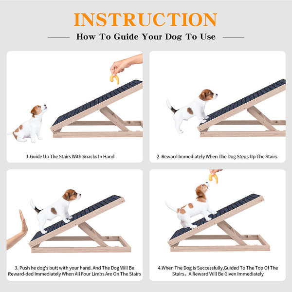 Height Foldable Dog Pet Ramp Ideal For Bed Sofa And Car 70Cm/100Cm Pet Transport