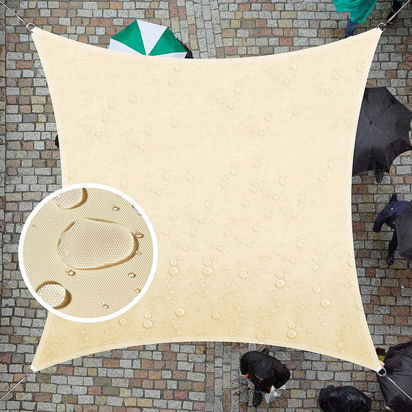 Heavy Duty Waterproof Sun Shade Sail Cloth Square Rectangle Triange Canopy Options Shade Sails