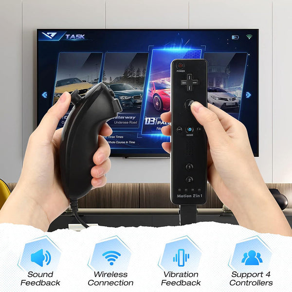 Wireless Remote Controller And Nunchuck For Nintendo Wii/Wii U Video Game Gamepads Motion Plus Controllers & Attachments