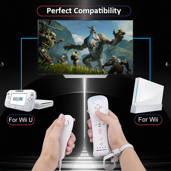 Wireless Remote Controller And Nunchuck For Nintendo Wii/Wii U Video Game Gamepads Motion Plus Controllers & Attachments