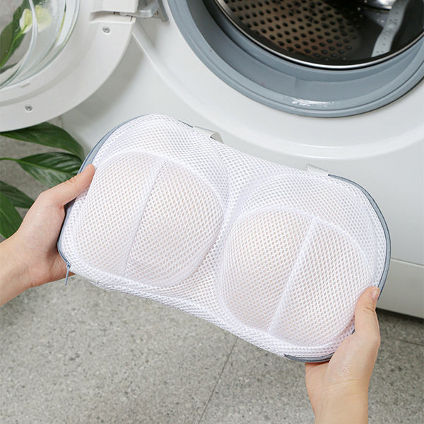 Storage Boxes High Permeability Mesh Bra Shaped Lingerie Laundry Bags With Handle And Zipper