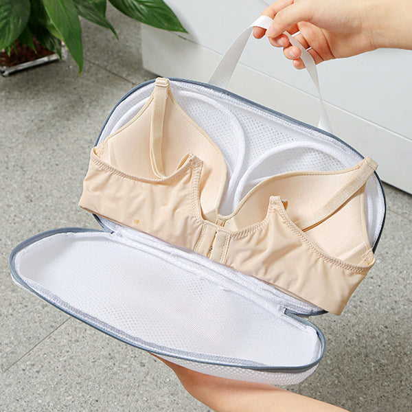 Storage Boxes High Permeability Mesh Bra Shaped Lingerie Laundry Bags With Handle And Zipper