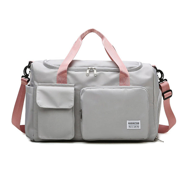 Waterproof Lightweight Zipper Sports Gym Bag With Shoe Compartment For Travel Fitness Gym Bags