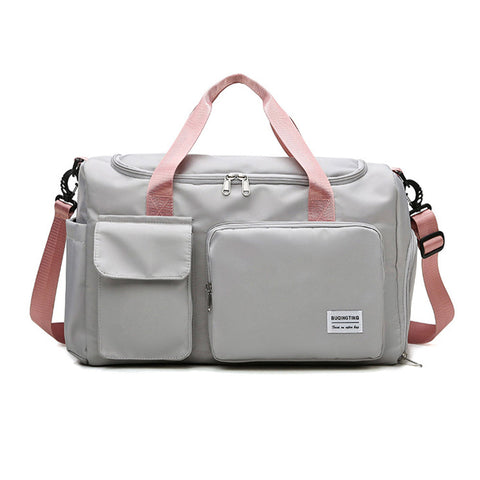 Waterproof Lightweight Zipper Sports Gym Bag With Shoe Compartment For Travel Fitness Gym Bags