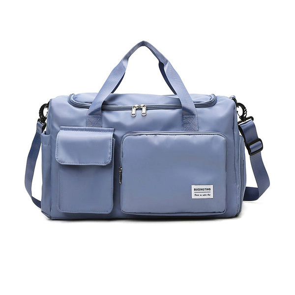 Waterproof Lightweight Zipper Sports Gym Bag With Shoe Compartment For Travel Fitness Gym Bags