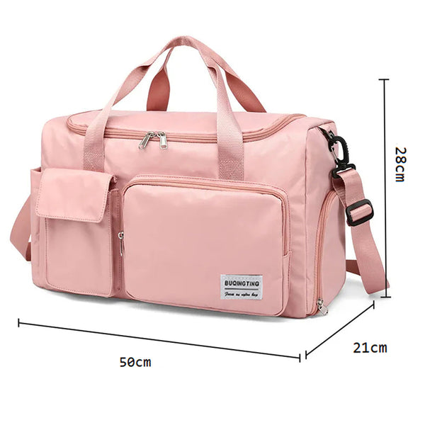 Waterproof Lightweight Zipper Sports Gym Bag With Shoe Compartment For Travel Fitness Gym Bags