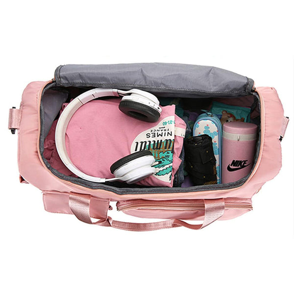 Waterproof Lightweight Zipper Sports Gym Bag With Shoe Compartment For Travel Fitness Gym Bags