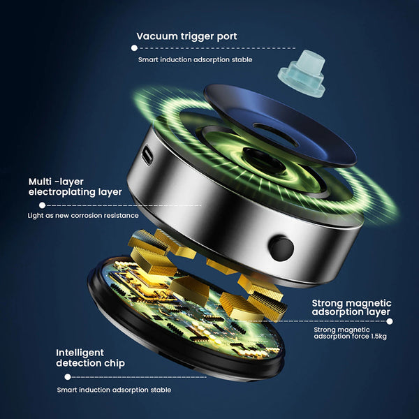 Mounts & Holders Innovative Dual Suction Cup And Magnetic Phone Mount For Car Usb Rechargeable