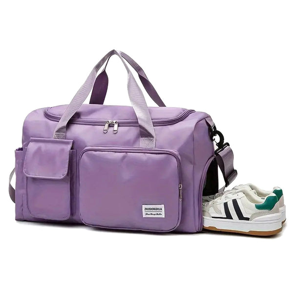 Waterproof Lightweight Zipper Sports Gym Bag With Shoe Compartment For Travel Fitness Gym Bags