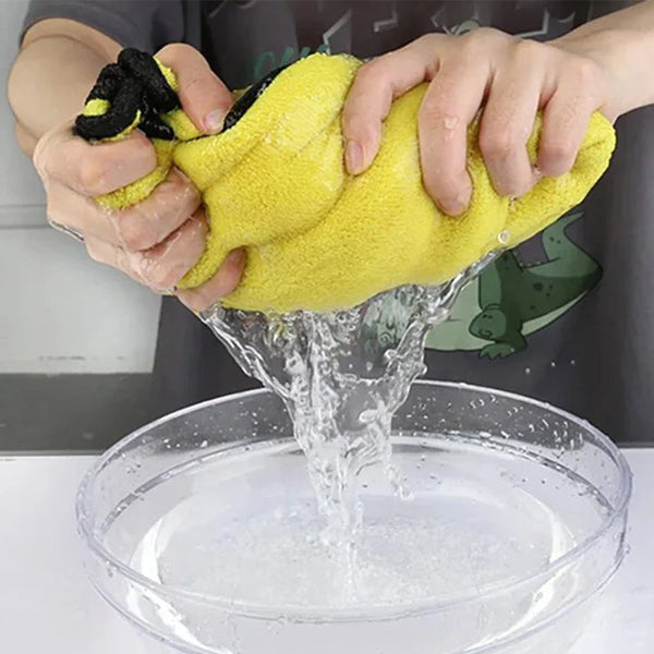 3/5/10Pcs Ultra Soft Dual Layer Microfiber Towels For Car Washing And Household Cleaning Towels & Cloths