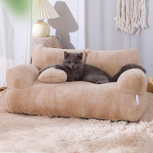Luxurious Plush Sofa Bed For Cats And Small Dogs Pet Beds