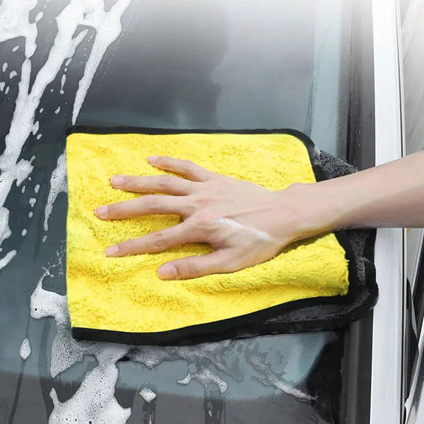 3/5/10Pcs Ultra Soft Dual Layer Microfiber Towels For Car Washing And Household Cleaning Towels & Cloths