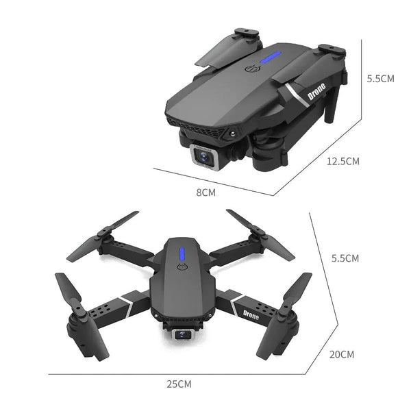 1080P Wide Angle Dual Hd Foldable E88pro 4K Rc Drone Camera Drones