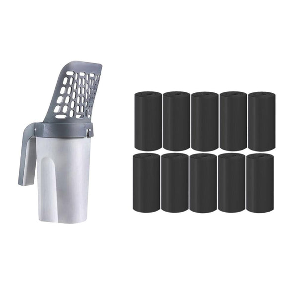 Self Cleaning Cat Litter Shovel Scoop With Refill Bag Litter Scoops