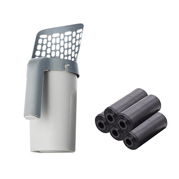 Self Cleaning Cat Litter Shovel Scoop With Refill Bag Litter Scoops