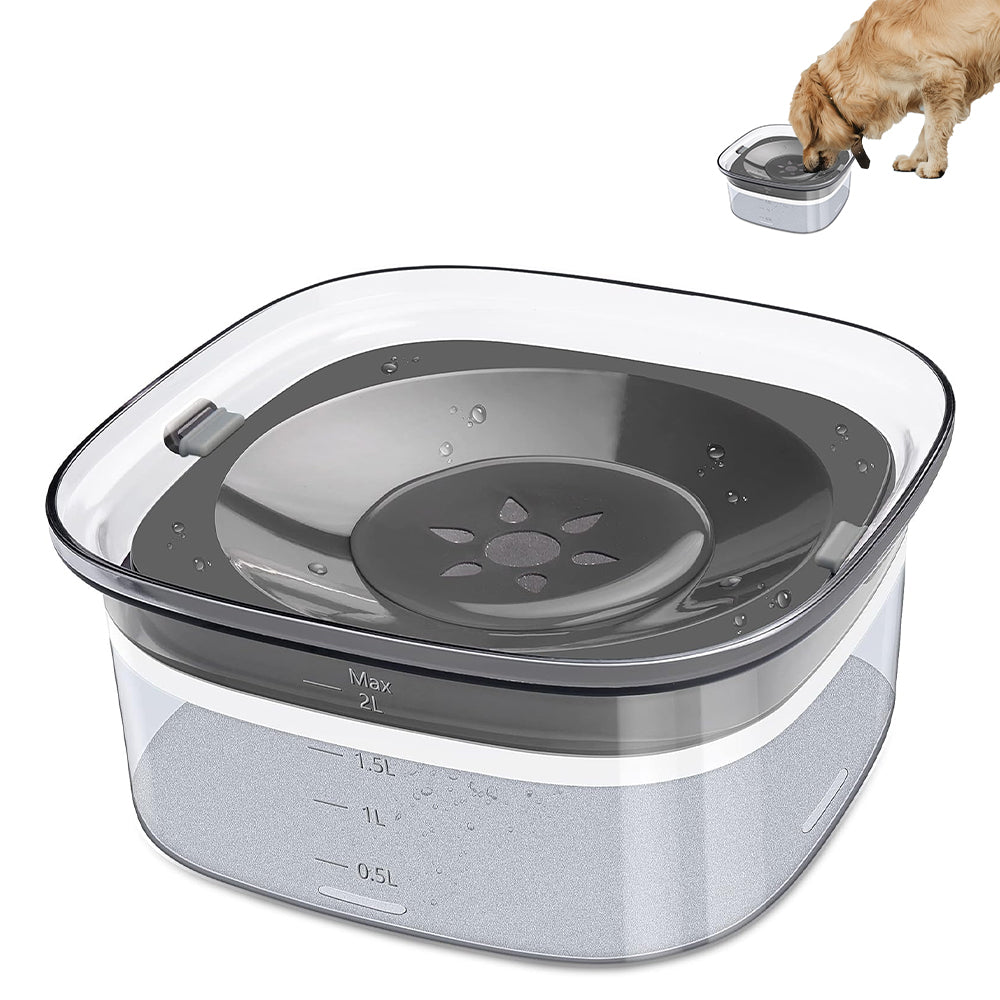 Petswol 2L No Spill Dog Bowl | Large Capacity Slow Water Feeder For Clean And Healthy Drinking Dog Bowls