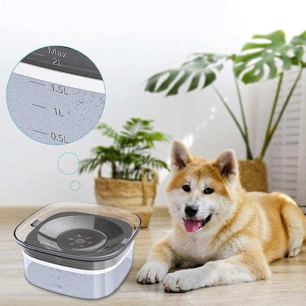 Petswol 2L No Spill Dog Bowl | Large Capacity Slow Water Feeder For Clean And Healthy Drinking Dog Bowls