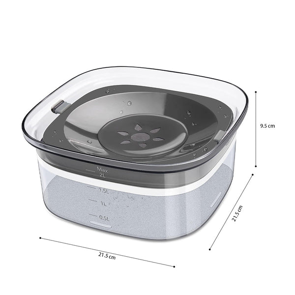 Petswol 2L No Spill Dog Bowl | Large Capacity Slow Water Feeder For Clean And Healthy Drinking Dog Bowls