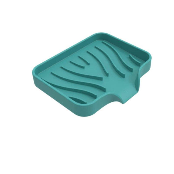 Free Punch Silicone Drain Soap Box Anti Slip Sink Tray Racks & Holders