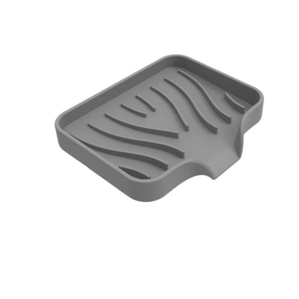 Free Punch Silicone Drain Soap Box Anti Slip Sink Tray Racks & Holders
