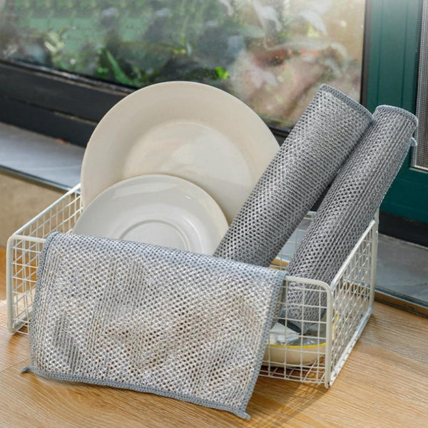 Double Layer Steel Wire Cloth Cleaning Cloths Cleaning Towels & Cloths