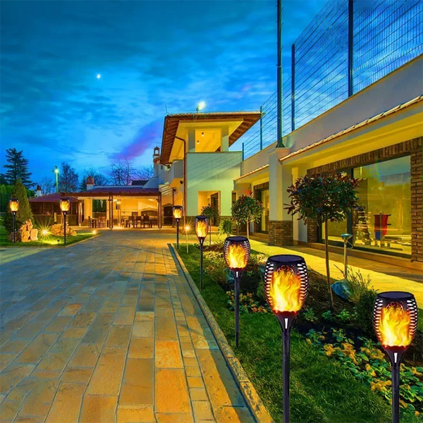 12Led Solar Flame Torch Light Garden & Patio Torches