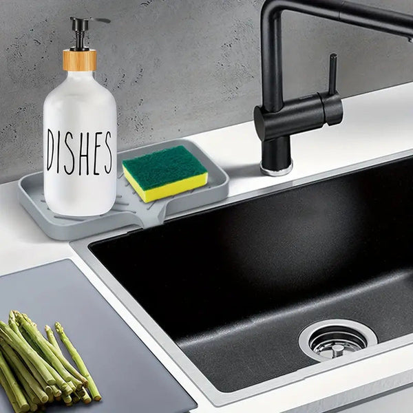 Free Punch Silicone Drain Soap Box Anti Slip Sink Tray Racks & Holders