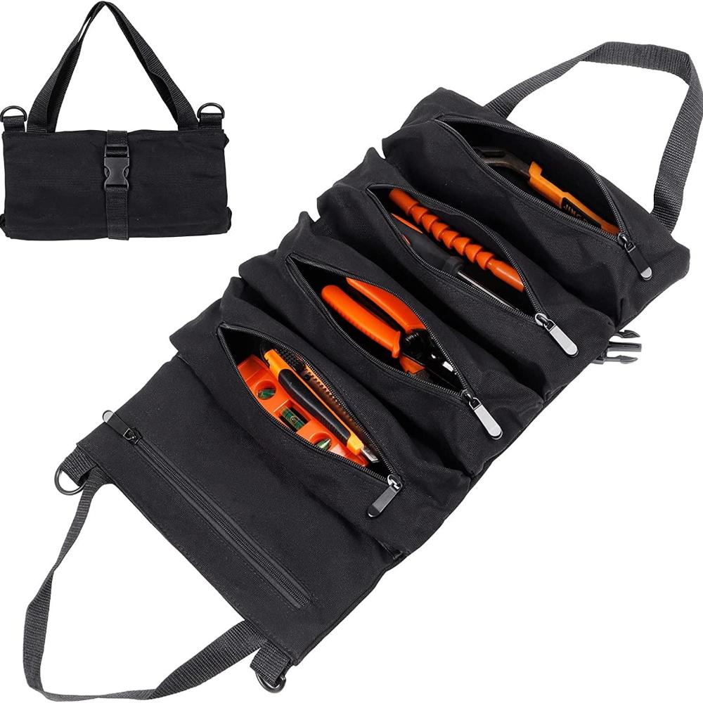 Multi Purpose Canvas Roll Up Tool Bag Tool Bags Belts & Pouches