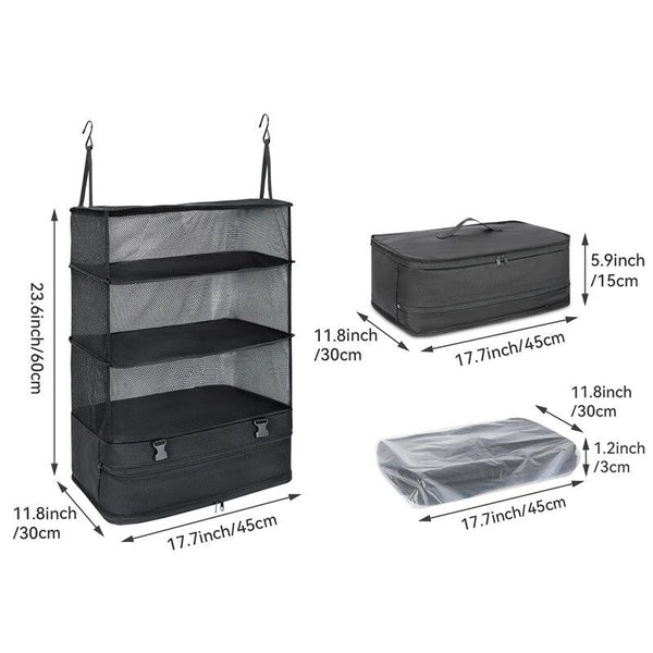 Hanging Packing Cubes Laundry Storage Compartment Storage Bags