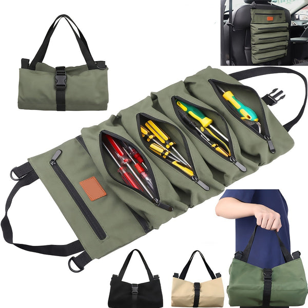 Multi Purpose Canvas Roll Up Tool Bag Tool Bags Belts & Pouches