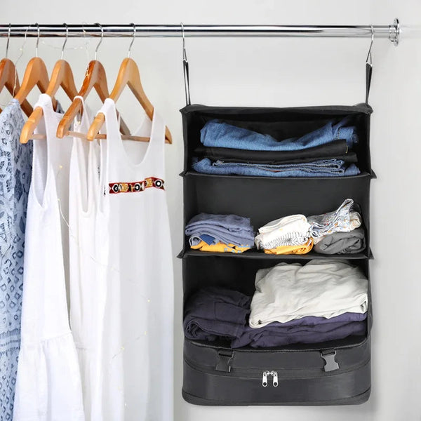 Hanging Packing Cubes Laundry Storage Compartment Storage Bags