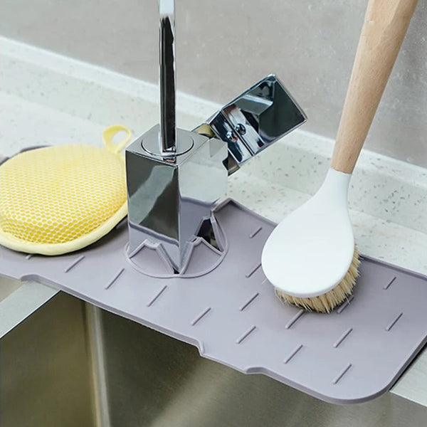Silicone Faucet Handle Drip Catcher Tray Mat Dish Soap Sponge Holder Other Kitchen Gadgets
