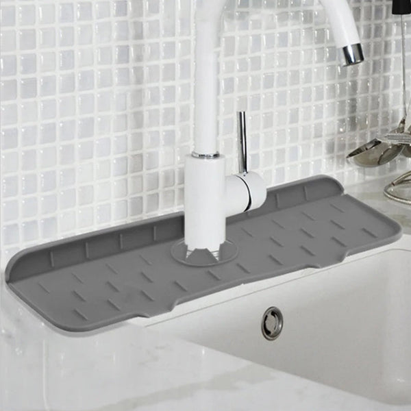 Silicone Faucet Handle Drip Catcher Tray Mat Dish Soap Sponge Holder Other Kitchen Gadgets