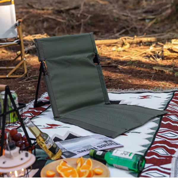 Foldable Camping Chair With Backrest Cushion Camping Chairs